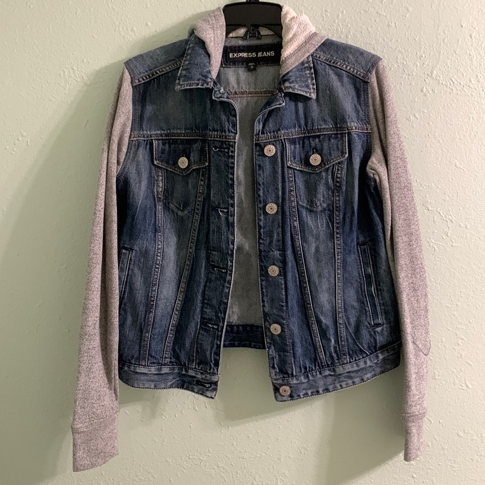 Express Denim Gray Jacket